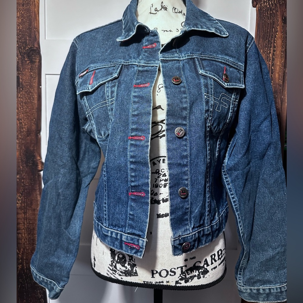 Vintage Fubu Jean Jacket - Blue Denim, Size XL, 100% Cotton Excellent